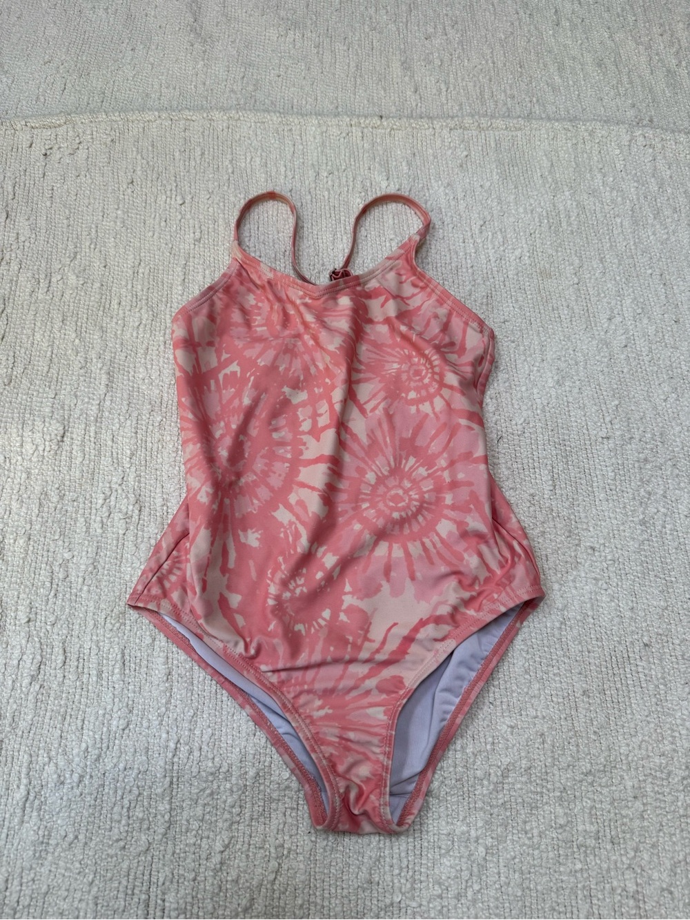 Girls size Small Pink Tie-Dye One-Piece Swimsuit